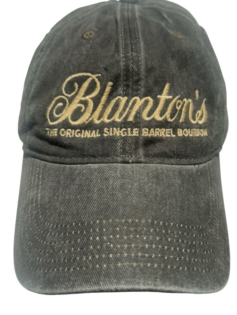 Blantons Bourbon Hat Mens One Size Distressed Black Snapback Legacy Whiskey Cap